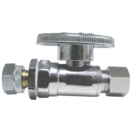Proline 3/8 In. Female C x 3/8 In. Male C Chrome plated brass Retrofit Ball Valve 191-099HC